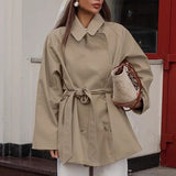 2025 New Design Windbreaker Women's Long Karat Jacket With Autumn Long-Sleeved Jacket 68HZ