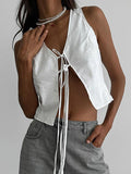 Summer Fashion Casual Cardigan With White Sexy Vest Comfortable Cotton Women's Clothing 68HZ