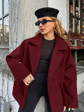 Autumn And Winter Atmosphere Of The Hair Of The Coat Women's Senior Sense Suit Collar Belt With A Long Sleeves Of The Coat 68HZ