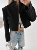 High-End Small Collar Fashion Short Coat 2025 Autumn And Winter New Small Suit Top 68HZ