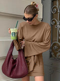 Mokamus Elastic Knitted Body-Body-Clumn Dress With High-Waisted Dress 2025 New Fashion Short Dress Woman 68HZ