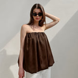 2025 Summer New Pure Style Commuting Bras Small Slings Loose Fashion Luxury Top 68HZ