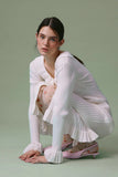 2025 New French Pink Dress Lady Sweet Wind Lotus Leaf Side Long Sleeves Single Row Buckle Dress 68HZ
