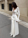 2026 Spring Women's Temperament Dress Design Elegant Sexy Lace Stitching Design 68HZ