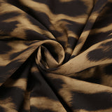 Vintage Fashion Summer Classic Leopard Mid-Rise And Ground Skirt 2025 Body-In-Law Half-Dressed Women's Dress 68HZ