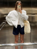White Long-Sleeved Baseball Uniform Women's Clothing 2025 New Ins Wind Women's Jacket Jacket 68HZ