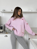 2025 Dachshund Embroidered Jacket Sweater Women's Autumn And Winter T-Shirt T-Shirt 68HZ