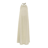 Casual Sexy Summer Ribbon Bare Back Fashion Dress Dress Cotton Can Breathe Kaat Long Dress Women's Dress 68HZ