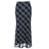 2025 Summer New Women's Solid Color Body Repair Kite Street Fashion High-Waisted Half-Body Skirt 68HZ