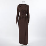 Autumn Design French Dress Dress Dress Female Texture To Feel Skinny Evening Dress 68HZ