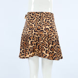 Sexy Leopard-Printed Tute A Trout Skirt With Commuting Skirt 2025 Spring Fashion Casual Skirt 68HZ