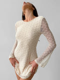 Apcotic Sexy Body-Dressed Round Tie With A Jacarat Dress 2025 Spring Fashion New Short Dress Woman 68HZ