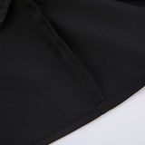 Black Sexy Boobs High-Waisted Loose Dress 2025 Summer Fashion New Long Dress Woman 68HZ