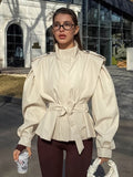 French Niche 2025 Autumn And Winter 2025 New Atmosphere Sense Commuting Wind Coat Women's Belt Strapping Long Sleeves 68HZ