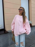 Sweet Autumn Jacket Women's Long Loose Spring And Autumn Collar Letter Embroidery Leisure Thin Powder Tops 68HZ