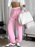 Ins Fashion Lumbar Thromic Tying With Low-Waisted Sweatpants 2025 Autumn And Winter New Trousers 68HZ