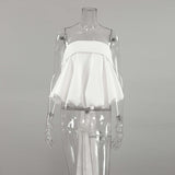 French Color-Butt Sexy Chest-Width Strap With Small Vest 2025 Spring And Summer Fashion New Top Lady 68HZ