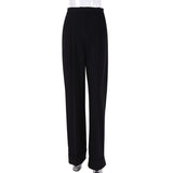 2025 New Black Drag Panties Loose High-Waist Hanging Trousers Women's Broad Leg Pants Commute Suit Trousers Autumn And Winter 68HZ