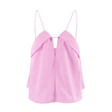 2025 Fashion Cotton Summer V-Neck Sling Small Vest Sexy Short Solid Color Top Women's Clothing 68HZ