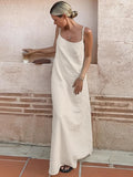 Kash Sexy Cotton Sling Ribbon Ribbon Dress 2025 Spring And Summer Fashion New Long Dress 68HZ