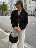White Long-Sleeved Baseball Uniform Women's Clothing 2025 New Ins Wind Women's Jacket Jacket 68HZ