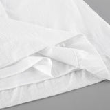 White Cotton Collar Collar Umbilical Vest Dress Set 2025 Summer Fashion New Two-Piece Women 68HZ