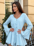 2025 Bubble Wrinkled Pure Cotton Pink Jumpsuit Woman Autumn Design Sleeve Jumper 68HZ