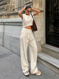 Street Style Fashion Casual Set Cassette Cotton Sleeveless Top Trousers Two Sets Of Summer Women 68HZ