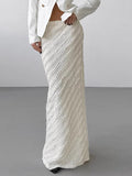 Spring 2025 New Dress Repair Kite Knitted Skirt Fashion New Long Dress 68HZ