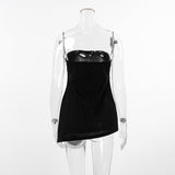 Spring 2025 New Cotton Hemp Waist Repair Sexy Breast Smear Vest Fashion Women's Top 68HZ