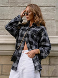 Pure Cotton Plaid Women's Autumn Dress 2025 New Retro Plaid Shirt Loose Outer Shirt Coat 68HZ