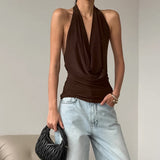 Casual Sexy Summer Ribbon Bare Back Fashion Dress Dress Cotton Can Breathe Kaat Long Dress Women's Dress 68HZ