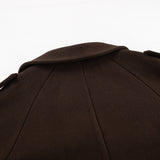 Autumn And Winter New Collar Temperament Double Buckle Coat Jacket 2025 Fashion Commuter Coat Woman 68HZ