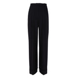 2025 New Black Drag Panties Loose High-Waist Hanging Trousers Women's Broad Leg Pants Commute Suit Trousers Autumn And Winter 68HZ