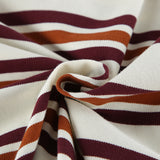 Vintage Collared Striped Knitted Women's Autumn British Style Polo Collar Slimming Leisurely Long-Sleeved T-Shirt 68HZ