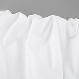 White Collar Sexy Open-Navel Design Sense Asymmetric Sleeve Shirt 2025 Autumn Fashion New Top 68HZ