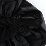 2026 Spring Temperament Elegant Black Sexy Back Knitted Long-Sleeved High-Necked Dress Woman 68HZ