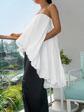 2025 Spring And Summer Fashion White Sexy Temperament Feel Shoulder Braid Personality Casual Street Style New Dress Woman 68HZ