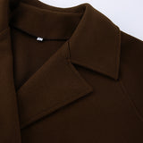 Autumn And Winter Atmosphere Of The Hair Of The Coat Women's Senior Sense Suit Collar Belt With A Long Sleeves Of The Coat 68HZ