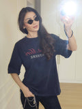 2026 Summer New Leopard Print Short-Sleeved Women New Leisure Free Letter Print T-Shirt Tide 68HZ