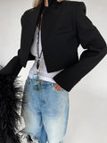 High-End Small Collar Fashion Short Coat 2025 Autumn And Winter New Small Suit Top 68HZ