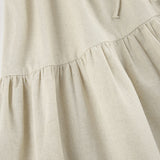 Kazqi Cotton-Song V-Neck With Sexy High-Waisted Head Dress 2025 Summer Fashion New Short Dress 68HZ