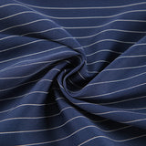 Tibetan Blue Retro Striped Casual Broad-Footed Trousers 2025 New Autumn Fashion Pantyhose Women 68HZ