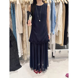 Korean Version Of Chic Spring And Autumn French Retro Temperament To Reduce The Age Of Sexy Sling Dress + Shirt Coat Two Sets Of Women 68HZ