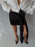Summer Design Loose Fashion Short Color Clove Skirt French Classic Temperament With Commuting Short Skirt 68HZ