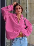 Autumn And Winter New Pink Collar Velvet Tweed 2025 Fashion Women's Velvet Top 68HZ