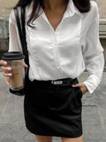 French Commuting Yarn Temperament Collar Shirt 2025 Spring And Summer Fashion New Top Woman 68HZ