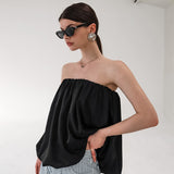 2025 Summer New Pure Style Commuting Bras Small Slings Loose Fashion Luxury Top 68HZ