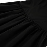 French Sexy Black Cotton Tset Coat Dress 2025 Spring And Summer Fashion New Long Dress Woman 68HZ
