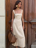 Spring/Summer 2025 Fashion New Cotton-Sanged Slings With Bare Back Dresses In Fashion 68HZ